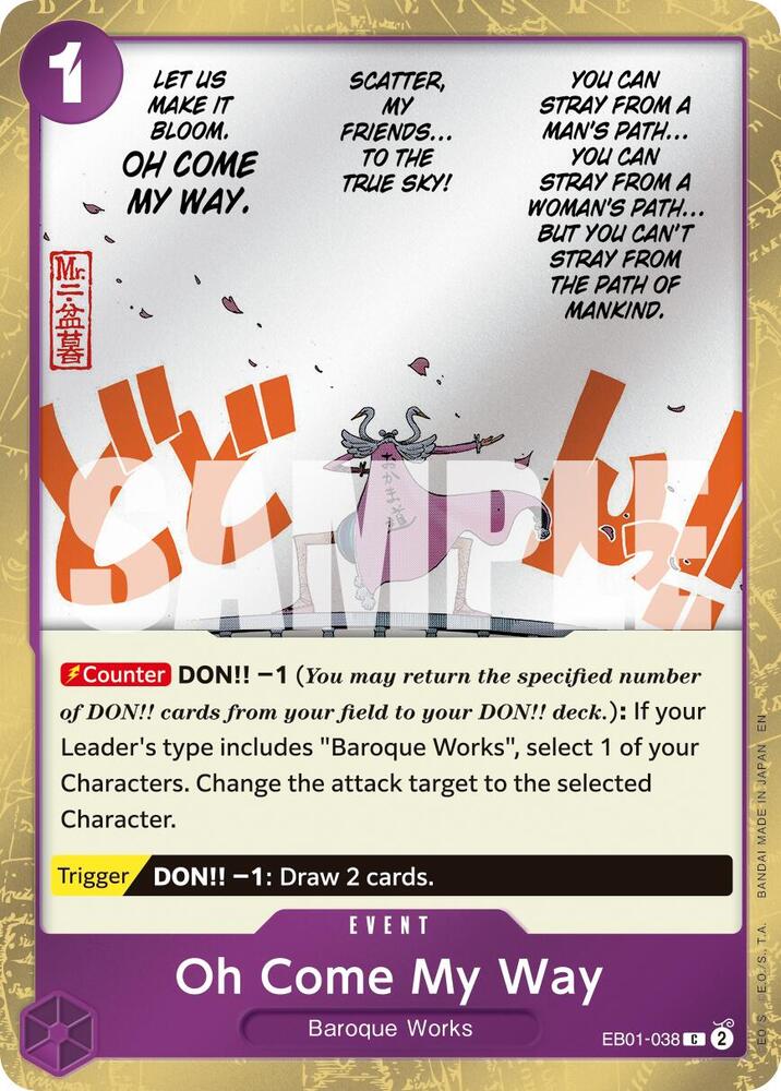 Oh Come My Way (Pirate Foil) EB01-038