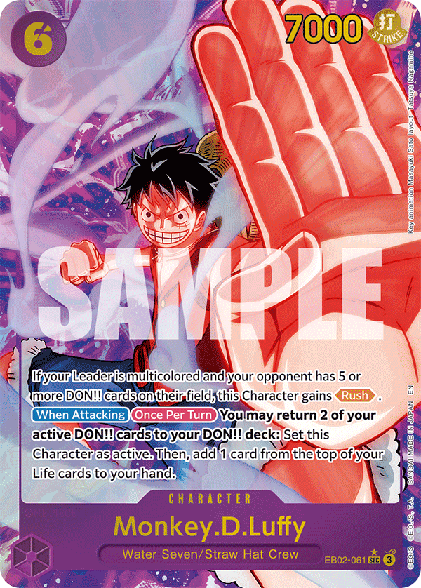 Monkey.D.Luffy (061) (Alternate Art) EB02-061
