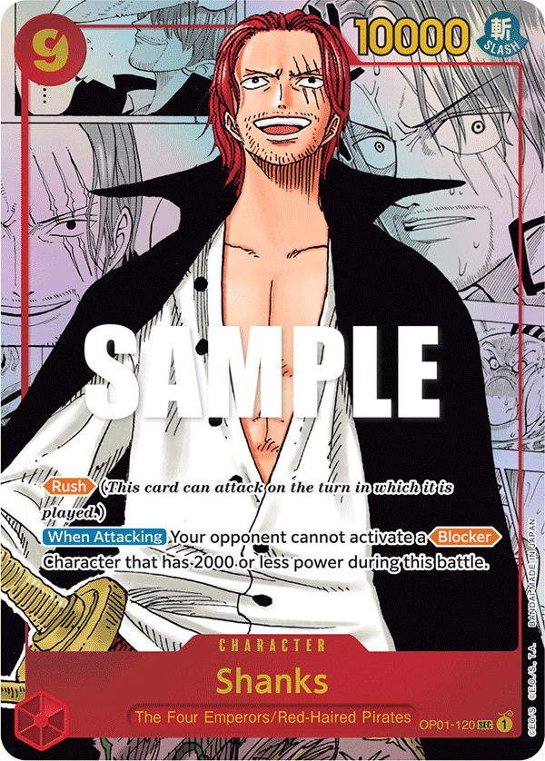 Shanks (Parallel) (Manga) (Alternate Art) OP01-120