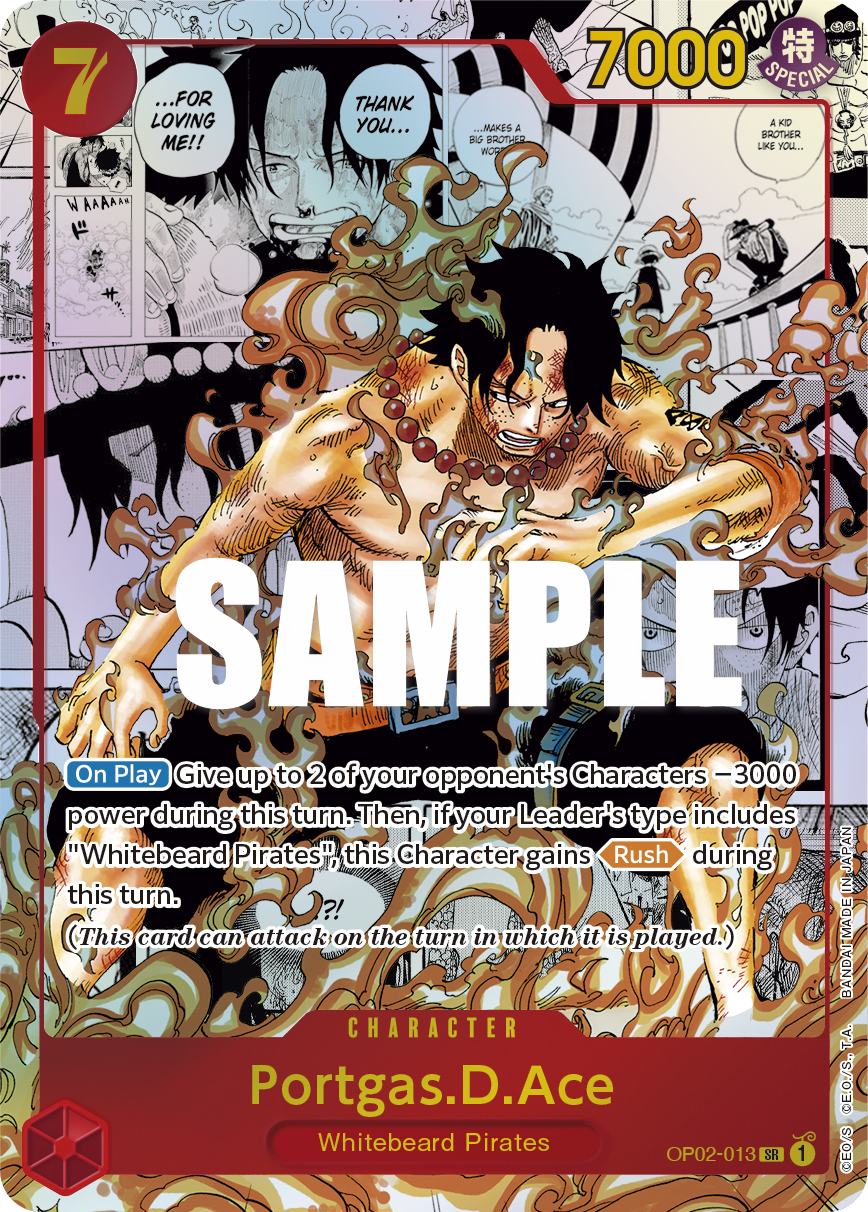 Portgas.D.Ace (Parallel) (Manga) (Alternate Art) OP02-013