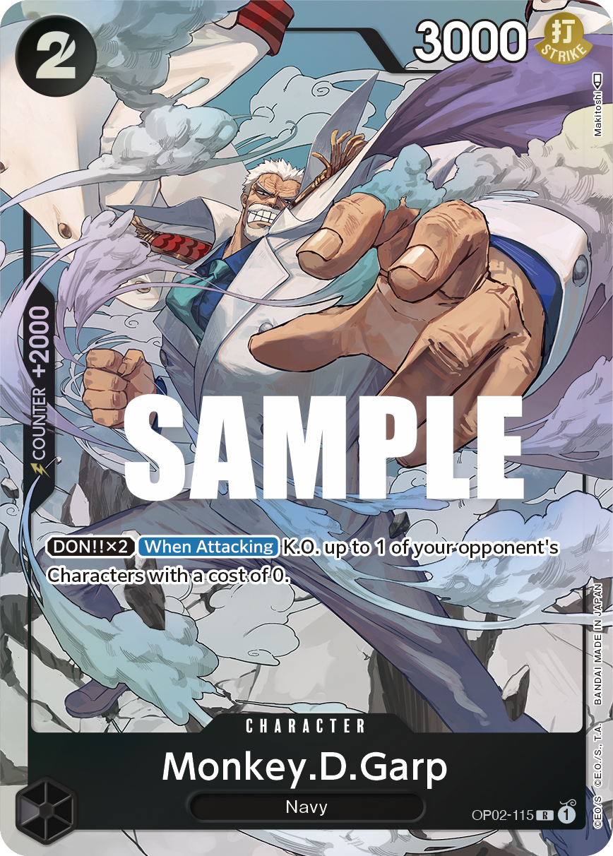 Monkey.D.Garp (115) (Alternate Art) OP02-115
