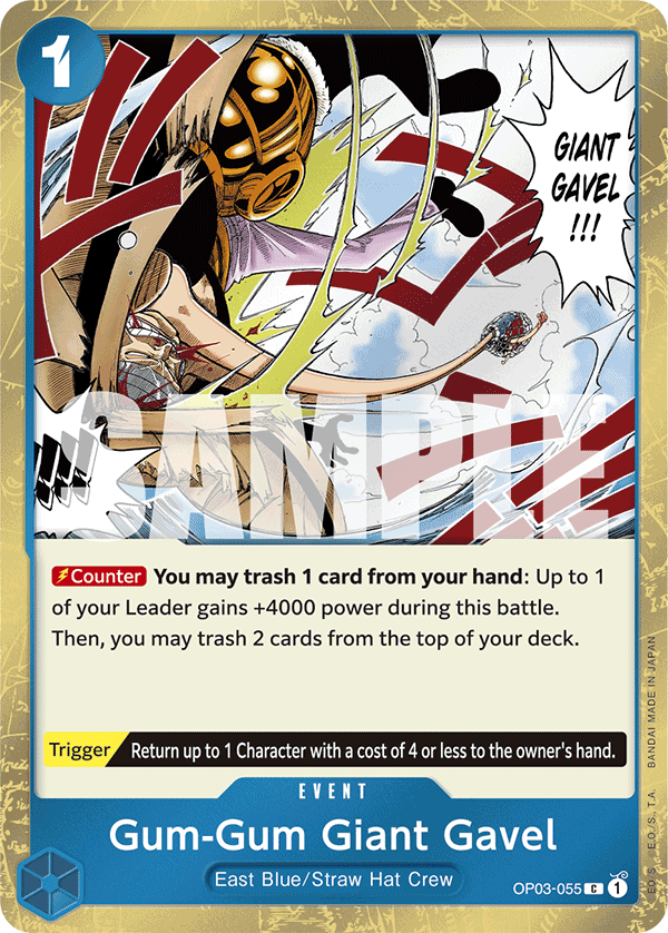 Gum-Gum Giant Gavel (Jolly Roger Foil) OP03-055