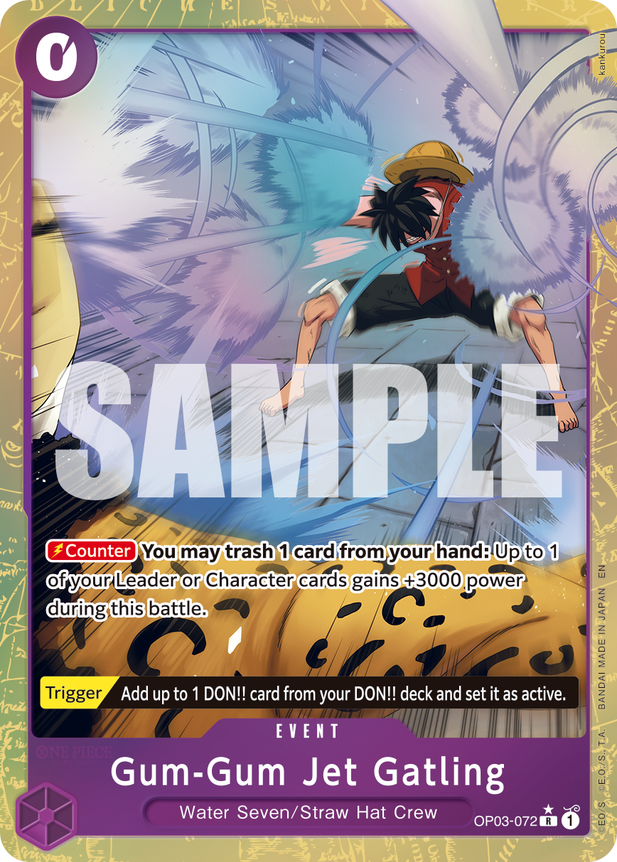 Gum-Gum Jet Gatling (Alternate Art) OP03-072