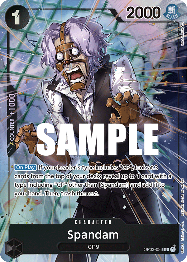 Spandam (Alternate Art) OP03-086