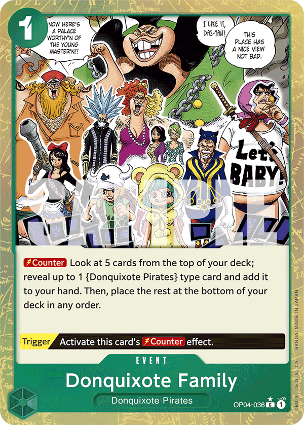 Donquixote Family (Textured Foil) OP04-036