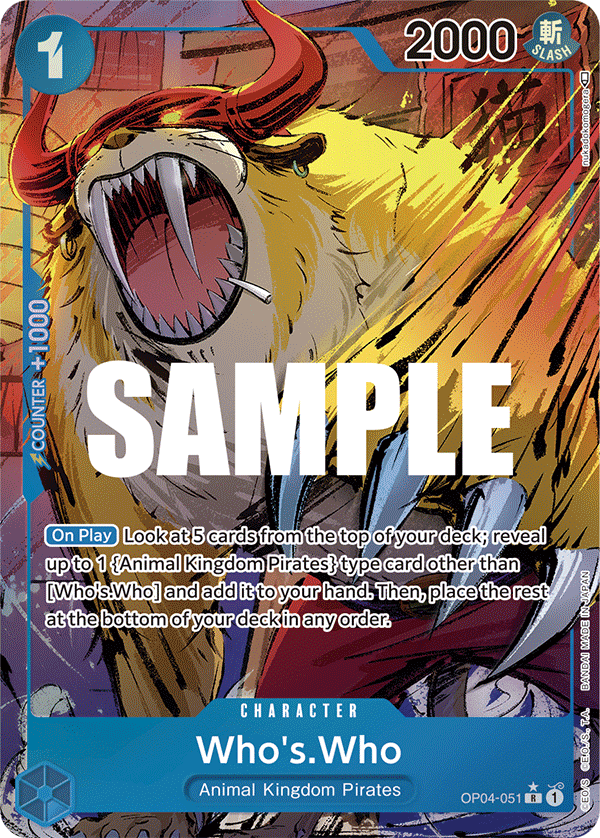 Who's.Who (Alternate Art) OP04-051