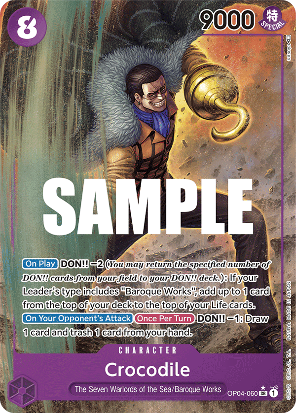 Crocodile (060) (Alternate Art) OP04-060