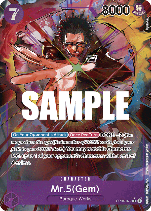 Mr.5 (Gem) (Alternate Art) OP04-072