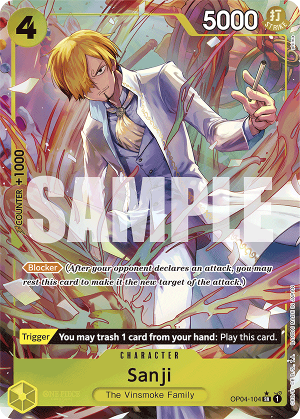 Sanji (OP04-104) (Alternate Art) OP04-104