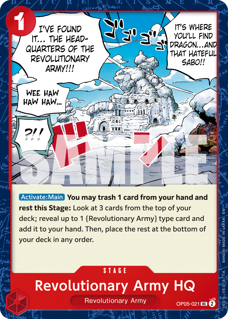 Revolutionary Army HQ (Reprint) OP05-021