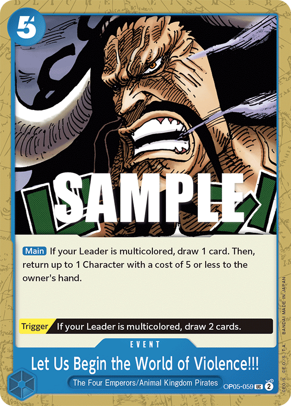 Let Us Begin the World of Violence!! OP05-059