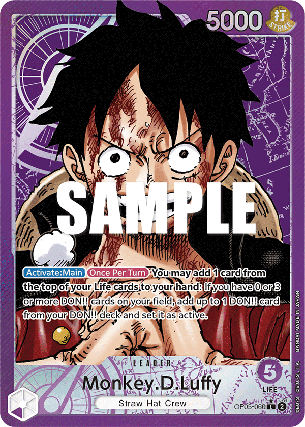 Monkey.D.Luffy (060) (Alternate Art) OP05-060