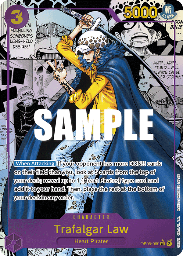 Trafalgar Law (069) (Alternate Art) (Manga) OP05-069
