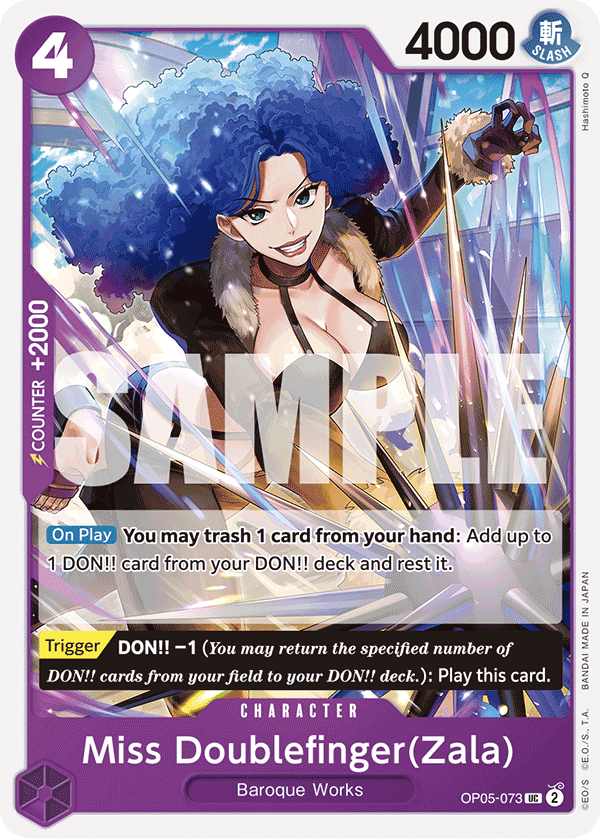 Miss Doublefinger(Zala) (Reprint) OP05-073