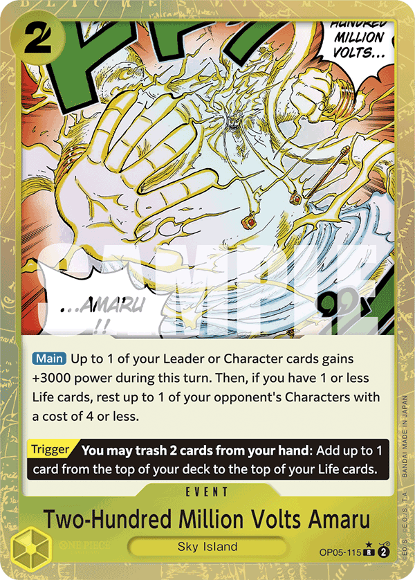 Two-Hundred Million Volts Amaru (Textured Foil) OP05-115