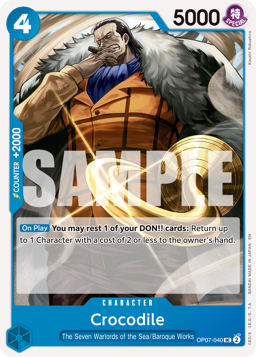 Crocodile - OP07-040 (Reprint) OP07-040