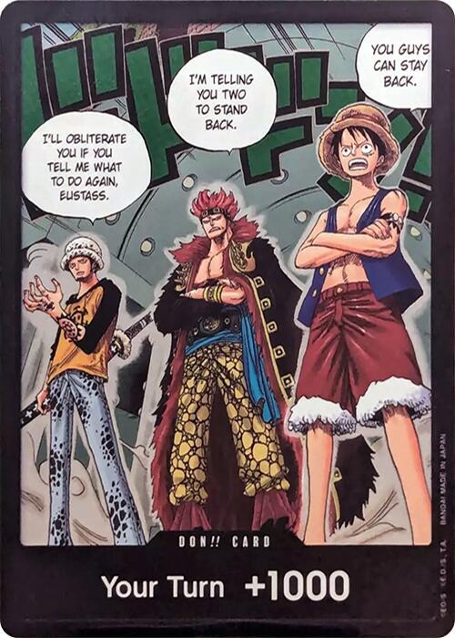 DON!! Card (Trafalgar Law, Eustass Kid and Monkey.D.Luffy) (Double Pack Set Vol. 4) OP07_don_104