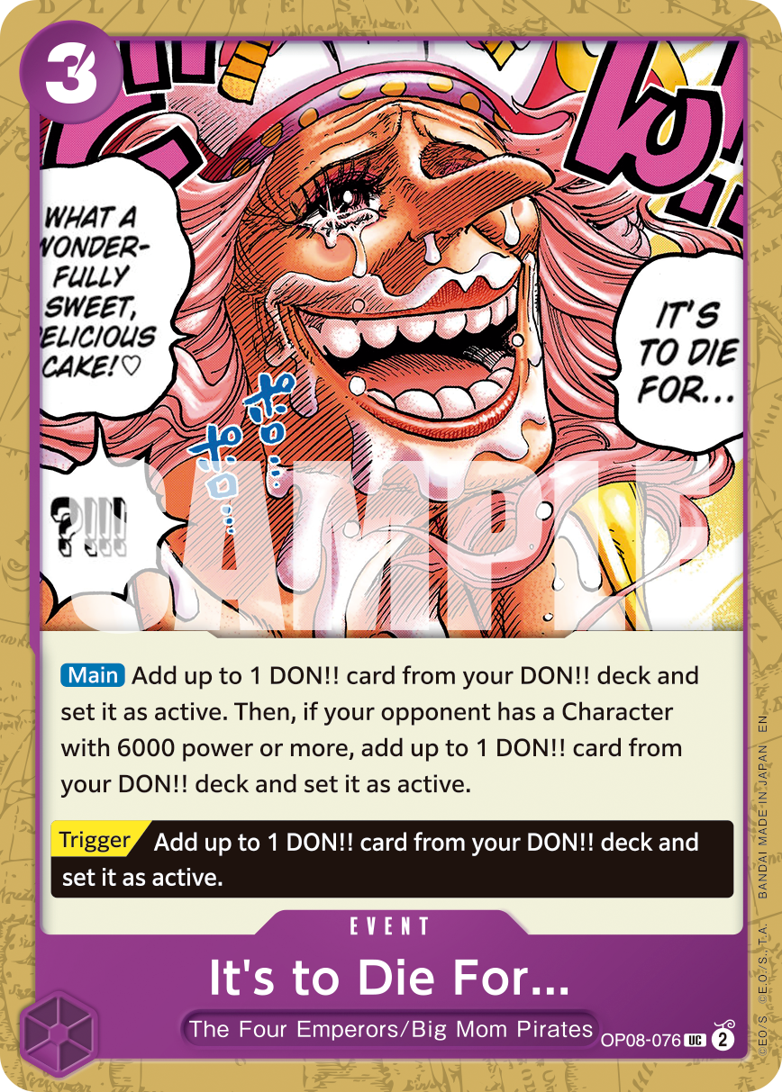 It's to Die For (Reprint) OP08-076