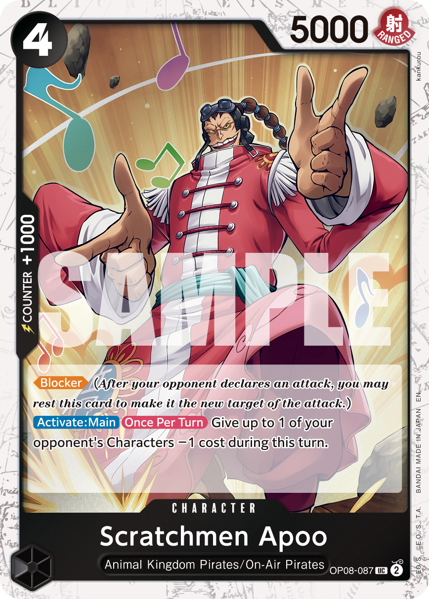 Scratchmen Apoo - OP08-087 (Pirate Foil) OP08-087