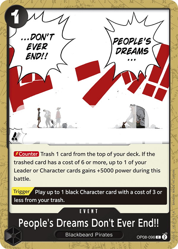 People's Dreams Don't Ever End!! OP08-096