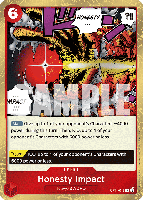 Honesty Impact OP11-018
