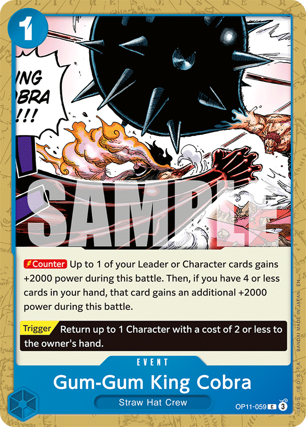 Gum-Gum King Cobra OP11-059