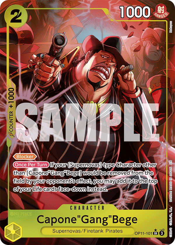 Capone"Gang"Bege (101) (Alternate Art) OP11-101