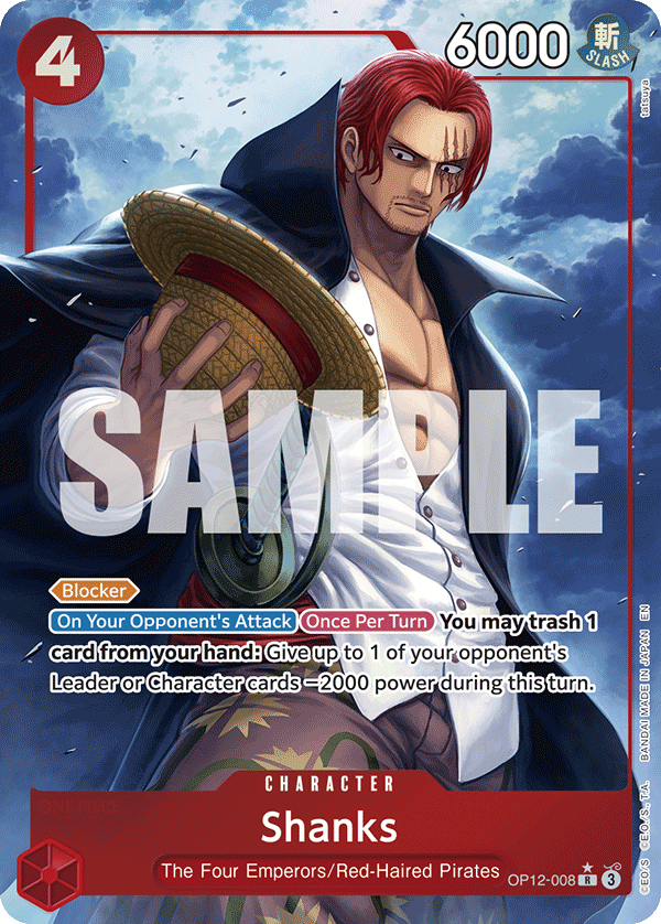 Shanks (008) (Alternate Art) OP12-008