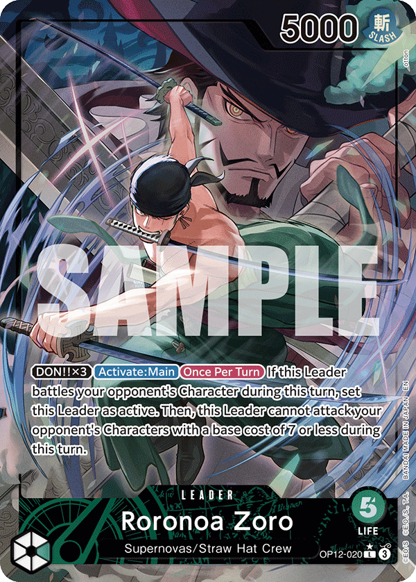 Roronoa Zoro (020) (Alternate Art) OP12-020