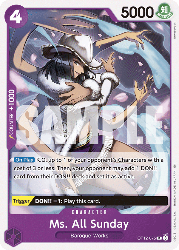 Ms. All Sunday OP12-075