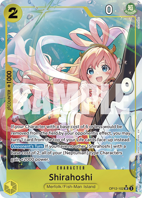 Shirahoshi (Alternate Art) OP12-102