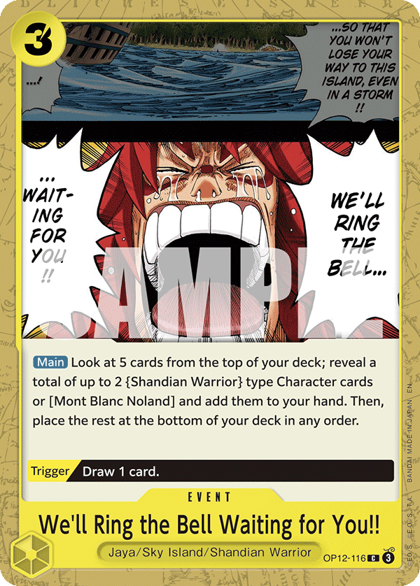 We'll Ring the Bell Waiting for You!! OP12-116