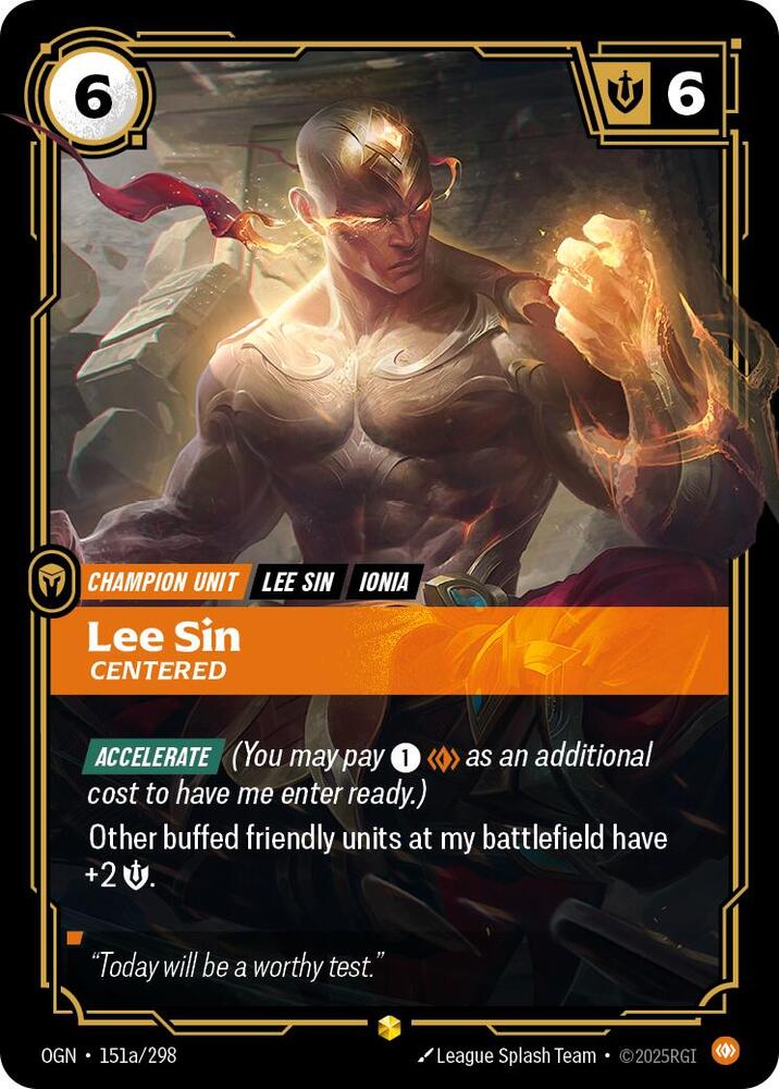 Lee Sin - Centered (Alternate Art)